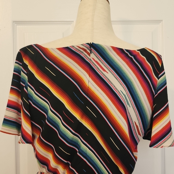 Colorful Striped Midi Dress - Picture 7 of 16